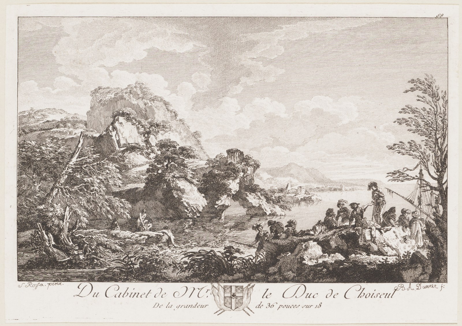 Soldiers near water and cliffs