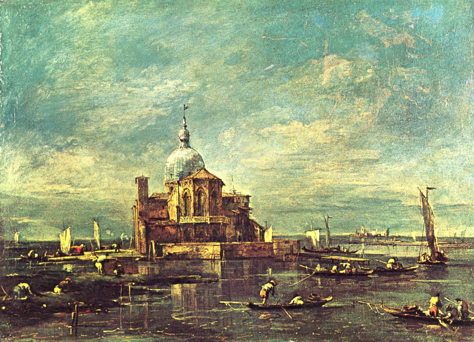 Church on a Little Lagoon Island