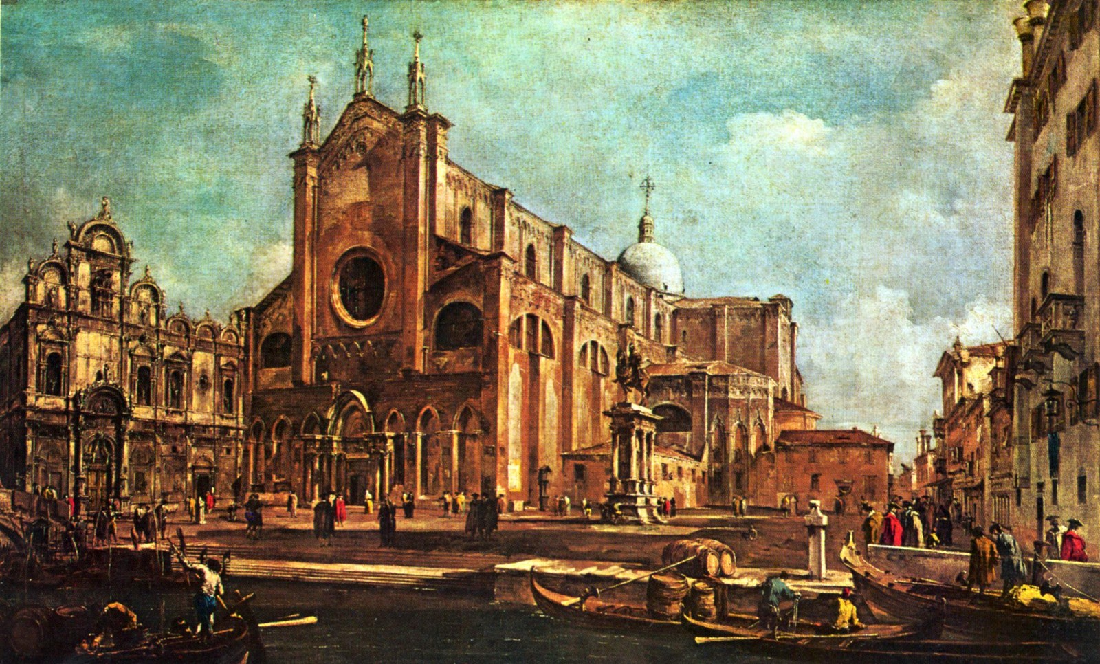 Campo of Santi Giovanni et Paolo, with the Scuola di San Marco in Venice