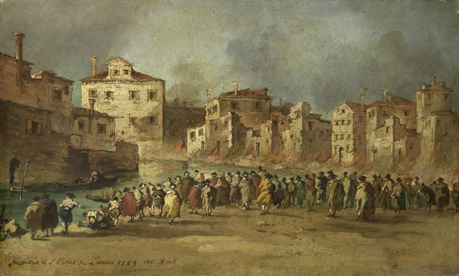 Fire in the San Marcuola Oil Depot, Venice, 28 November 1789