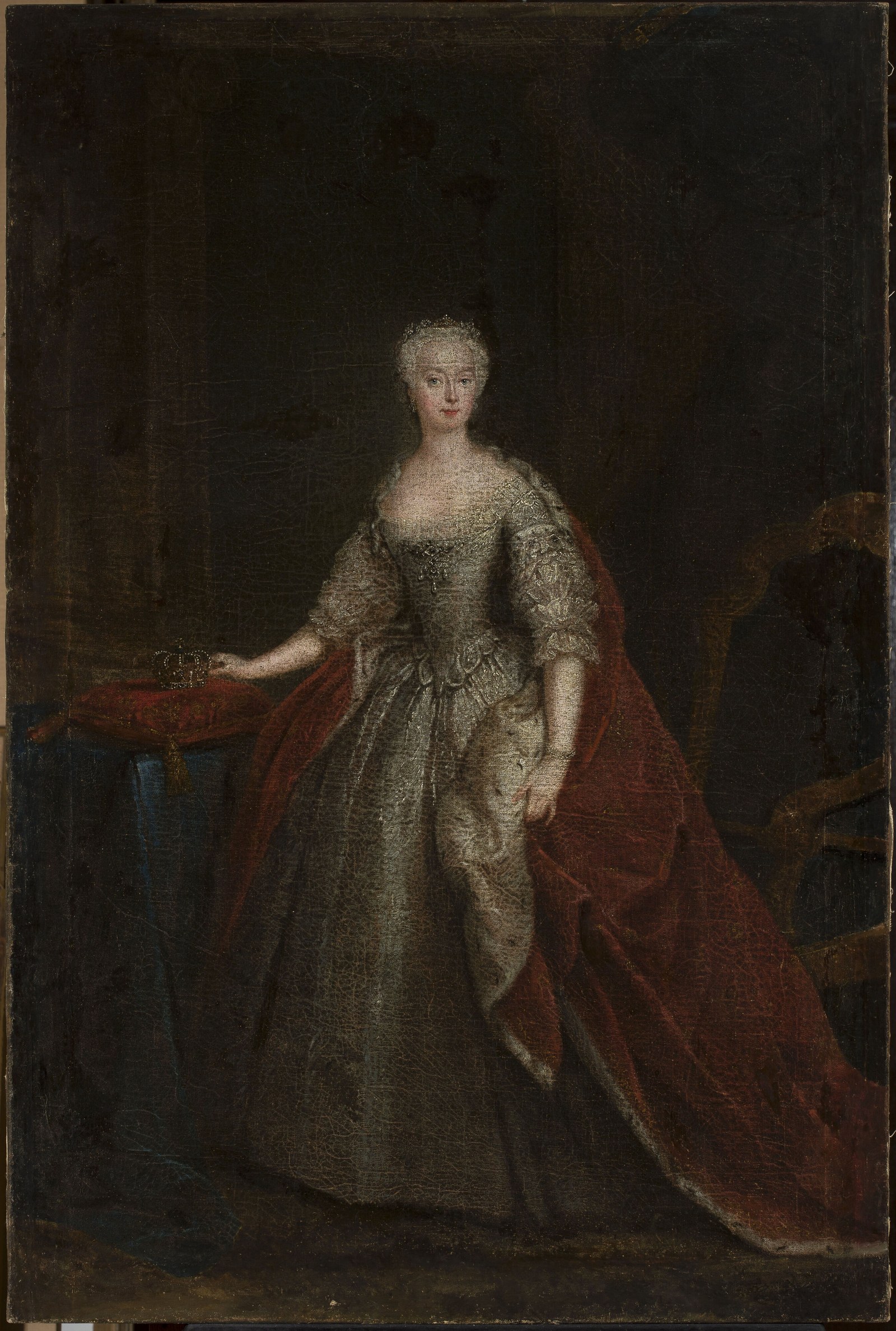 Portrait of Princess Augusta of Saxe-Gotha.