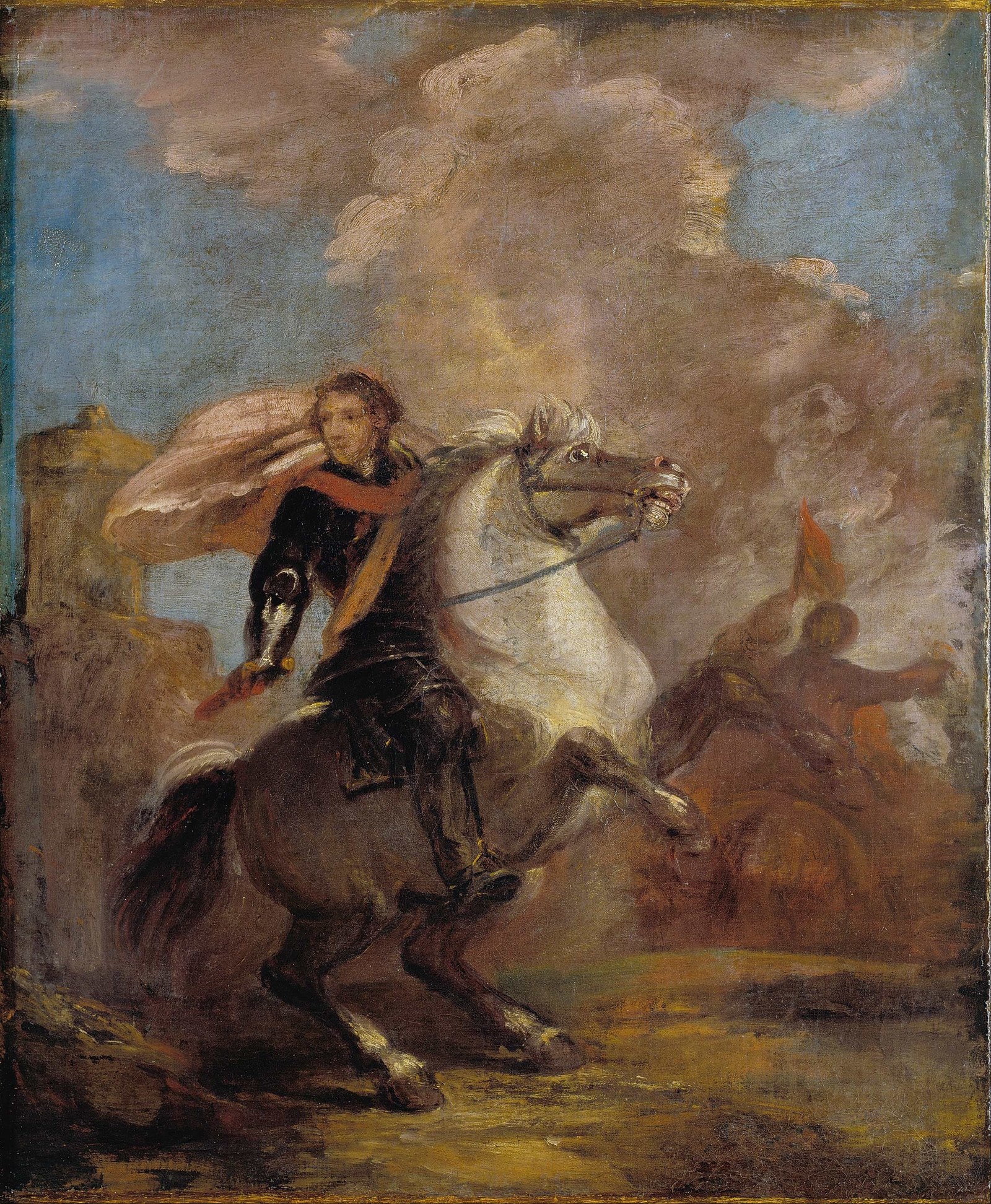 An Officer on Horseback