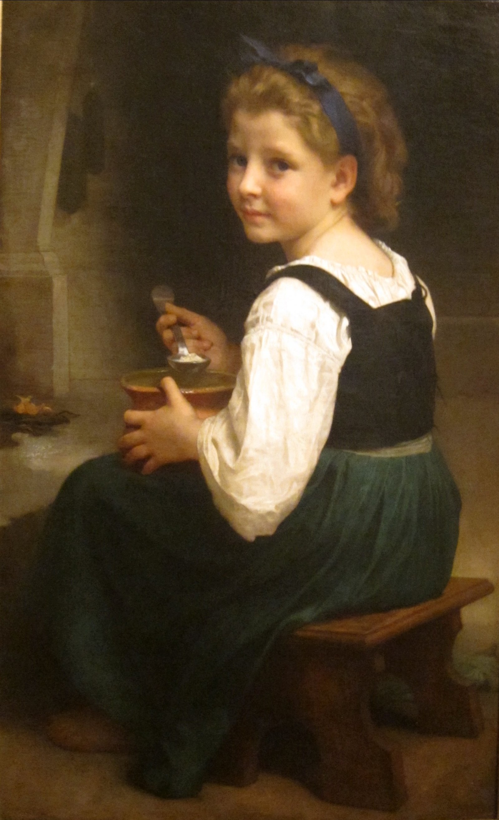 Girl Eating Porridge