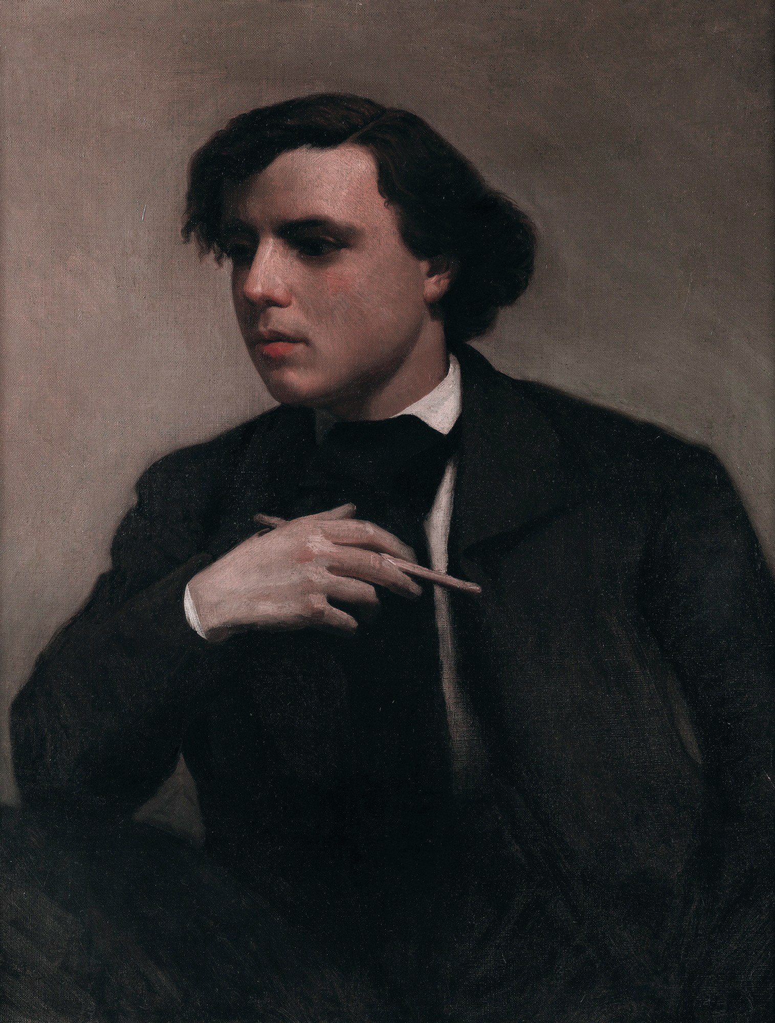 Portrait of Ferdinand Chaigneau (head and hands)