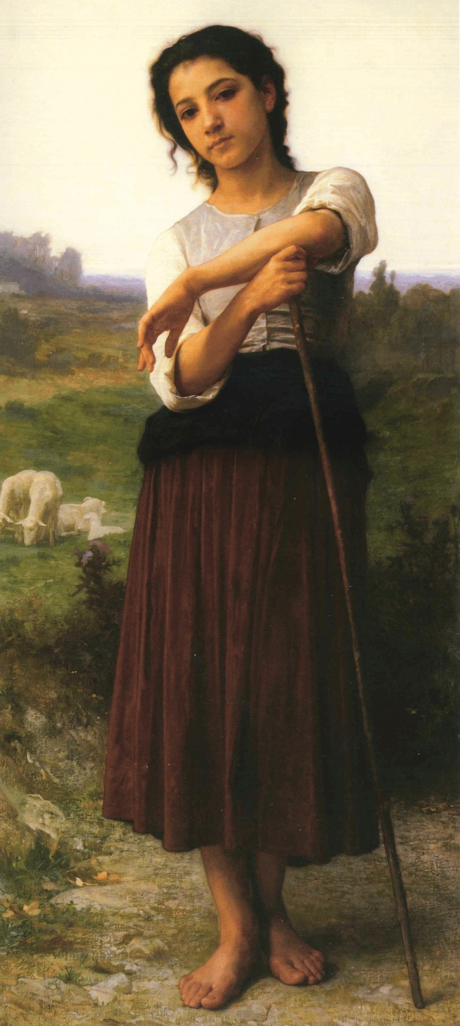 Young Shepherdess standing