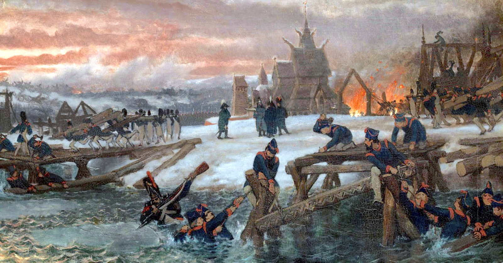 The Crossing of the River Berizina - 1812.