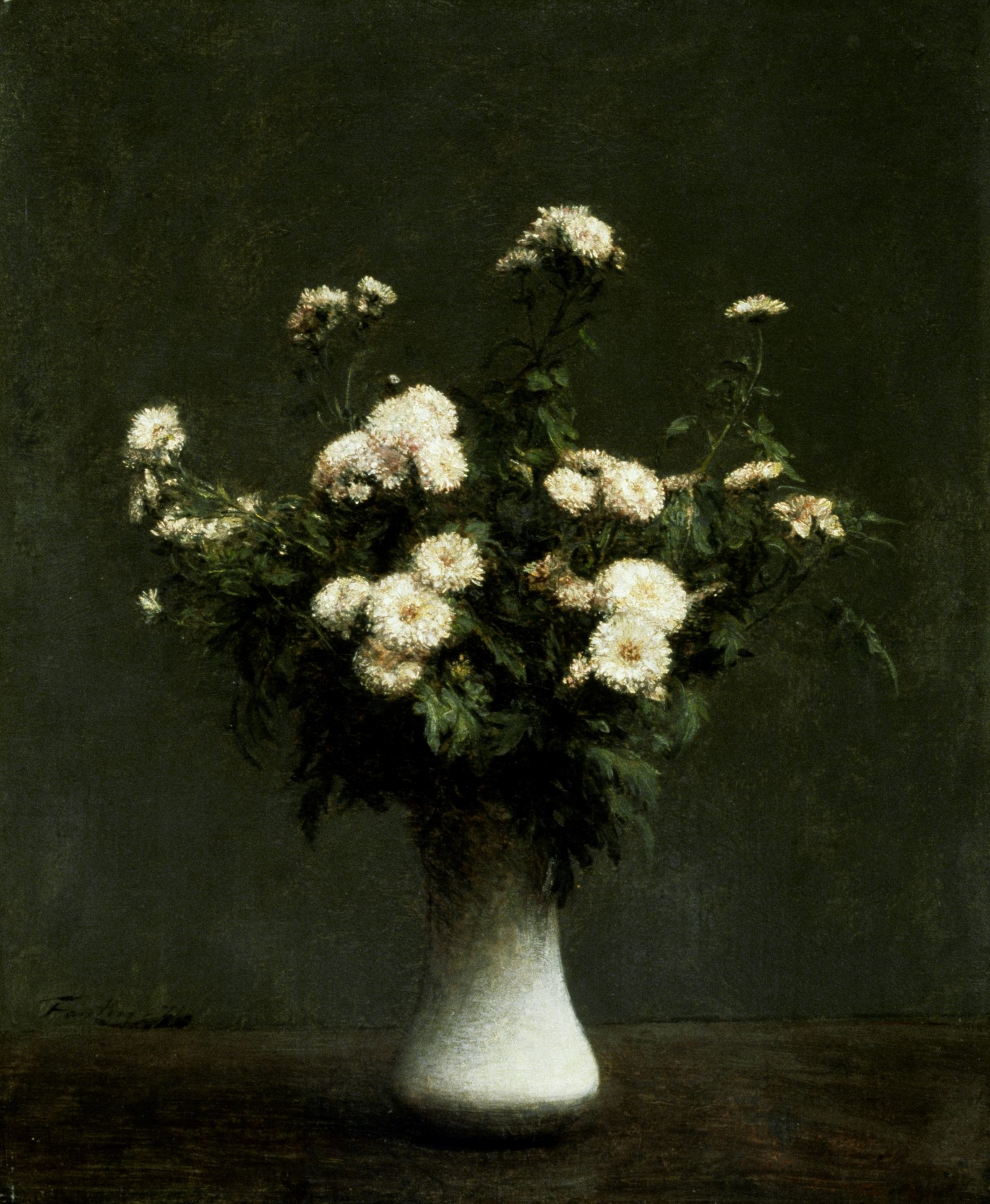 Vase of Chrysanthemums