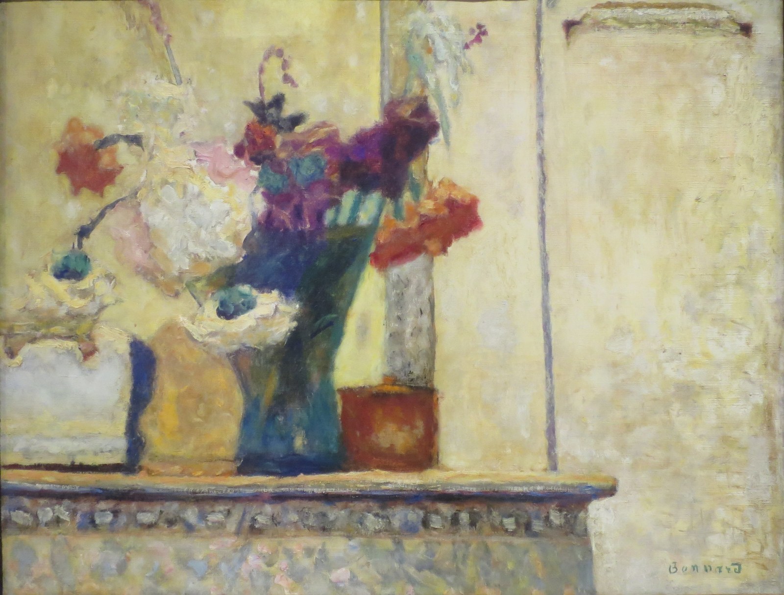 Flowers on a Mantlepiece