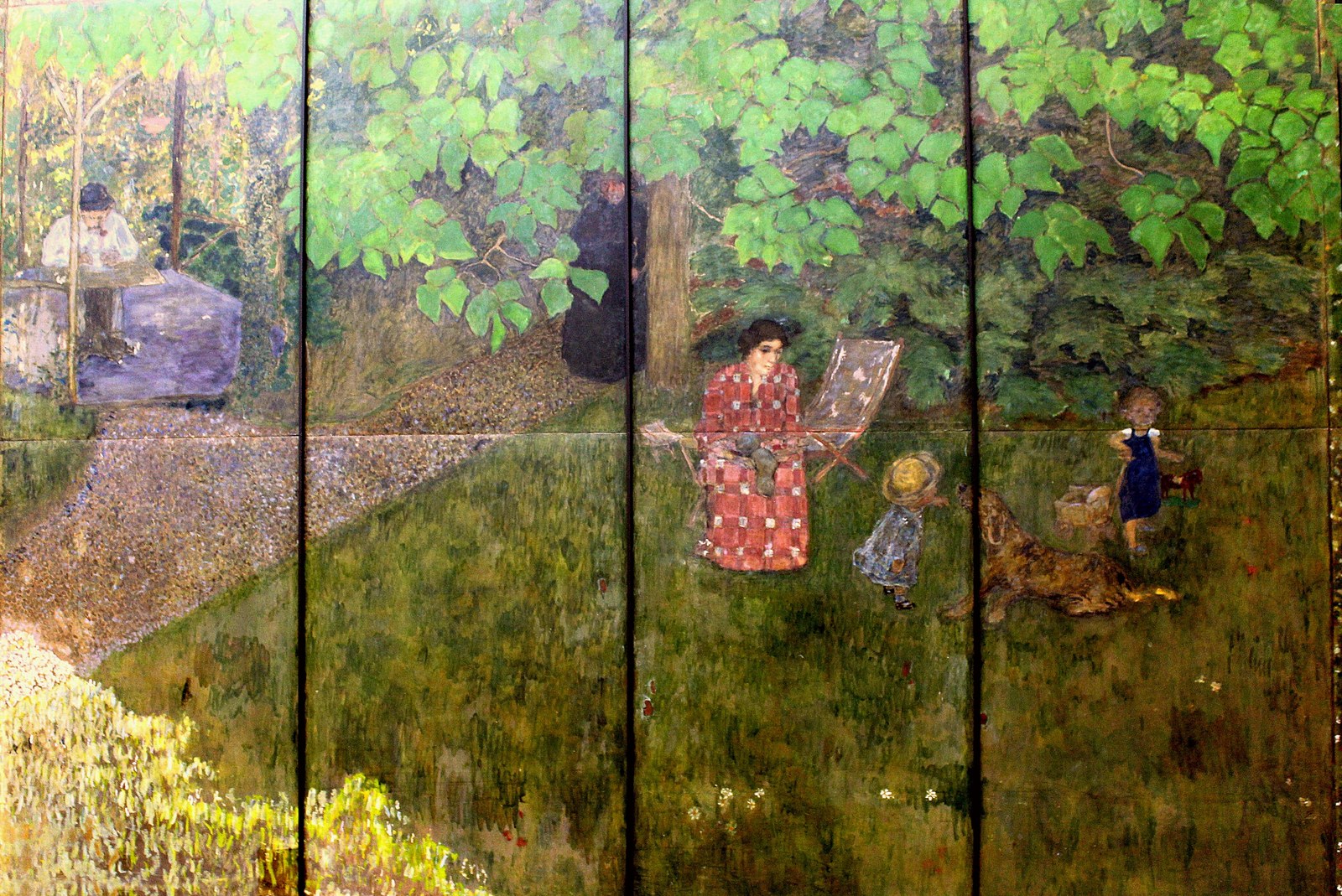 The Claude Terrace Family in the garden