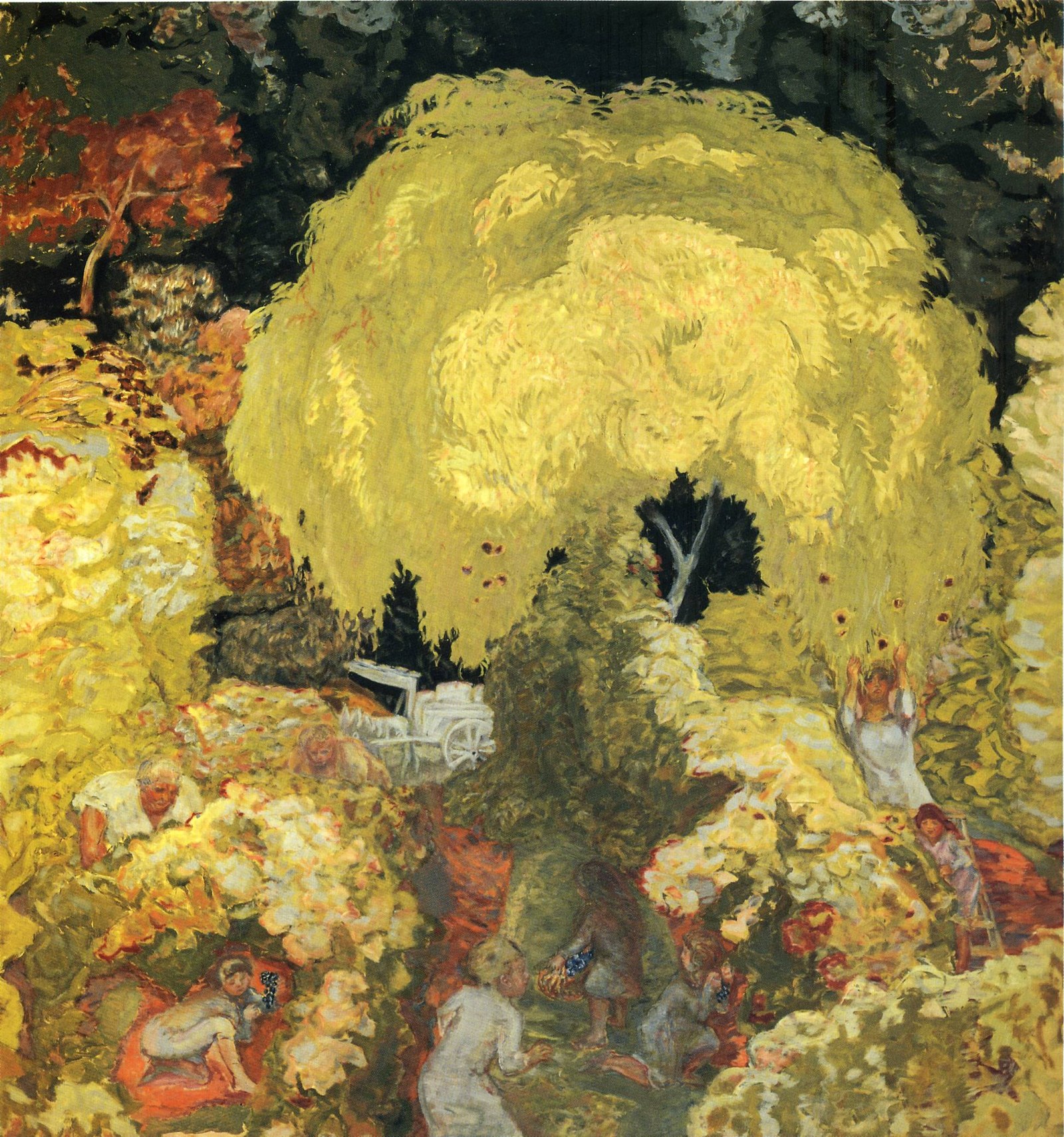 The pickers in autumn