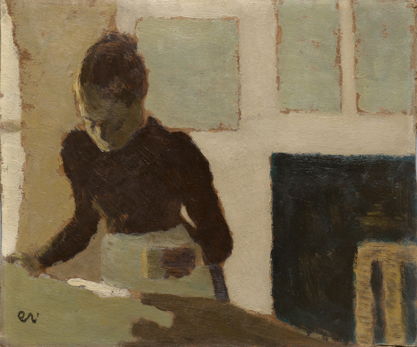 Woman Ironing