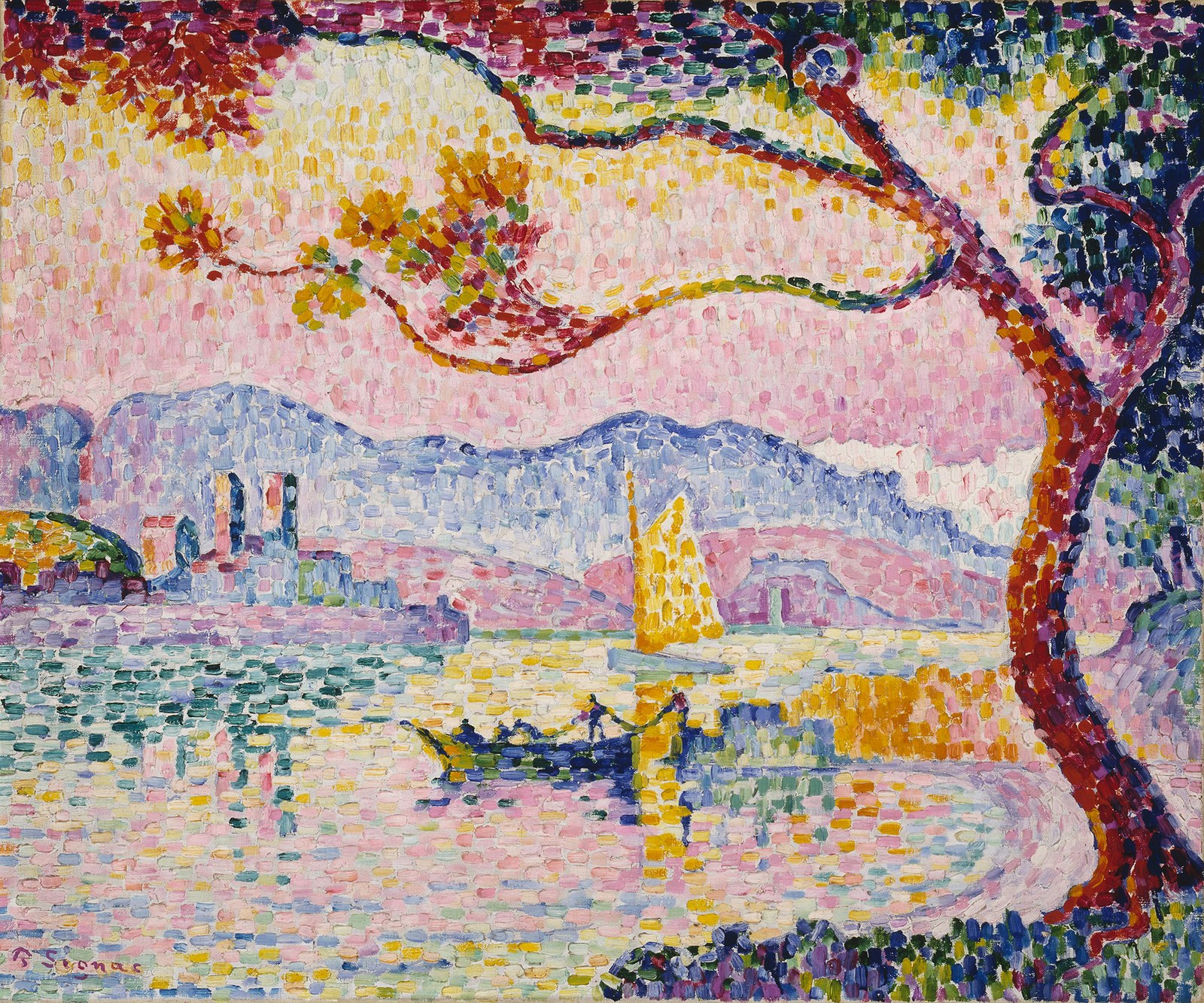 Antibes, Bacon's small harbour
