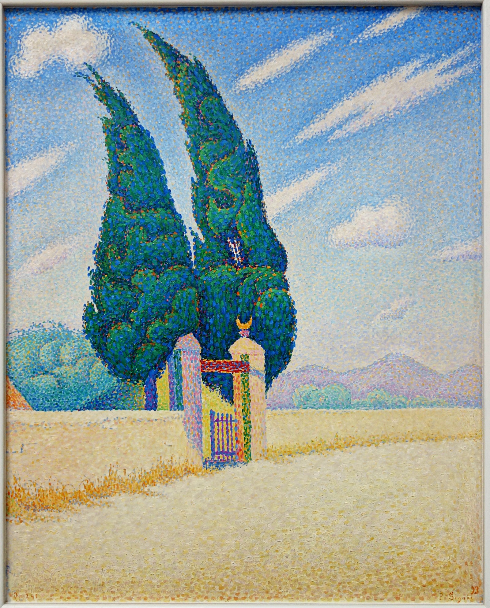 Two Cypresses