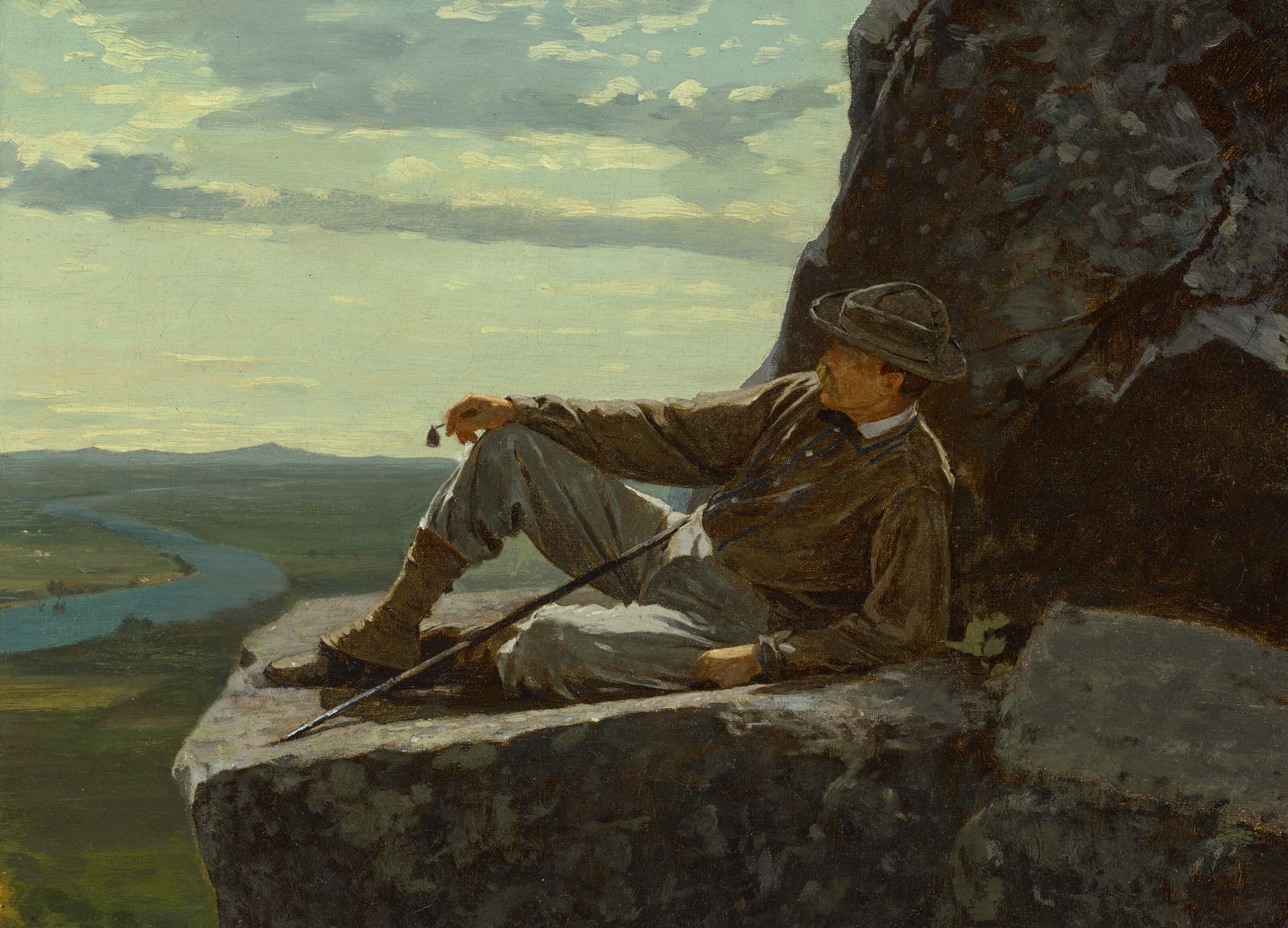 A Mountain Climber Resting