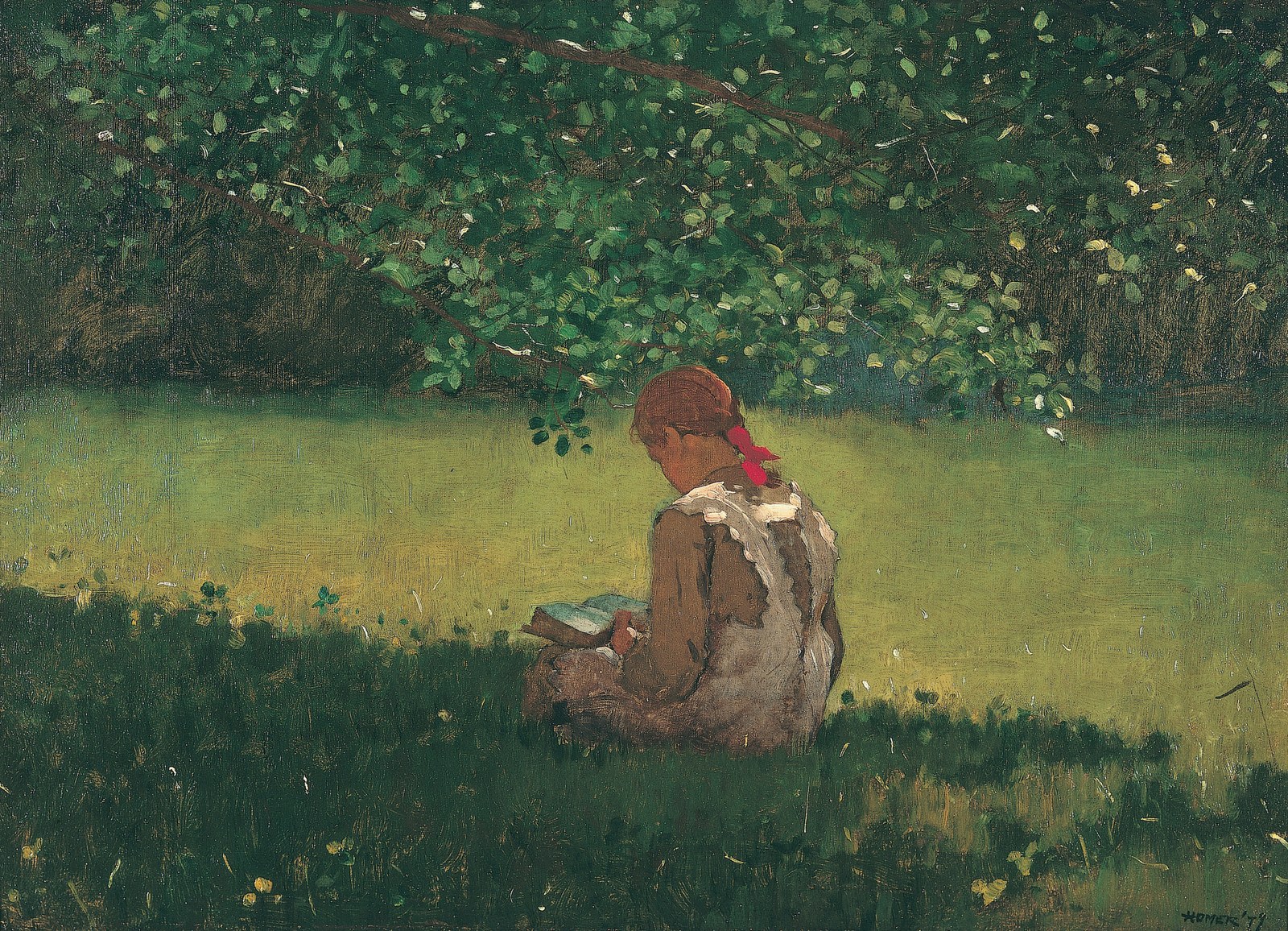 Reading by the Brook