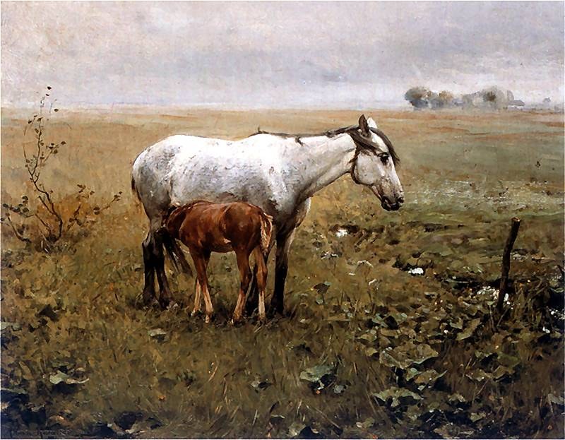 Mare with a Foal