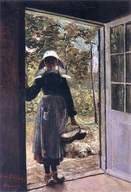 Breton Woman on the Doorstep