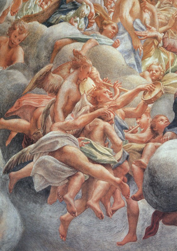 Assumption of the Virgin (Detail of Angel Musicians)