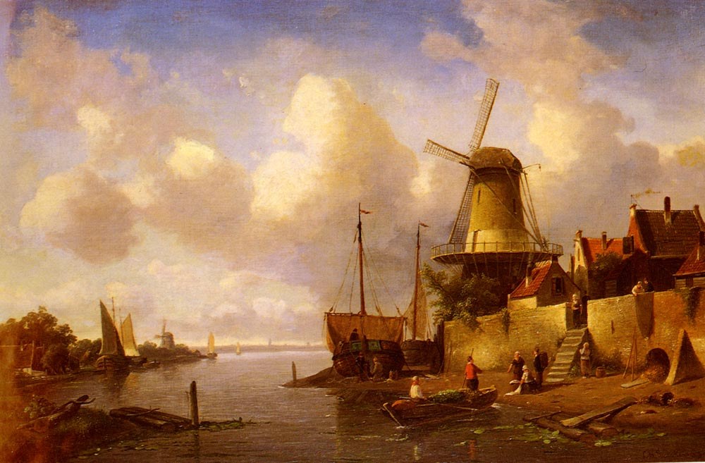Summer Canal Scene