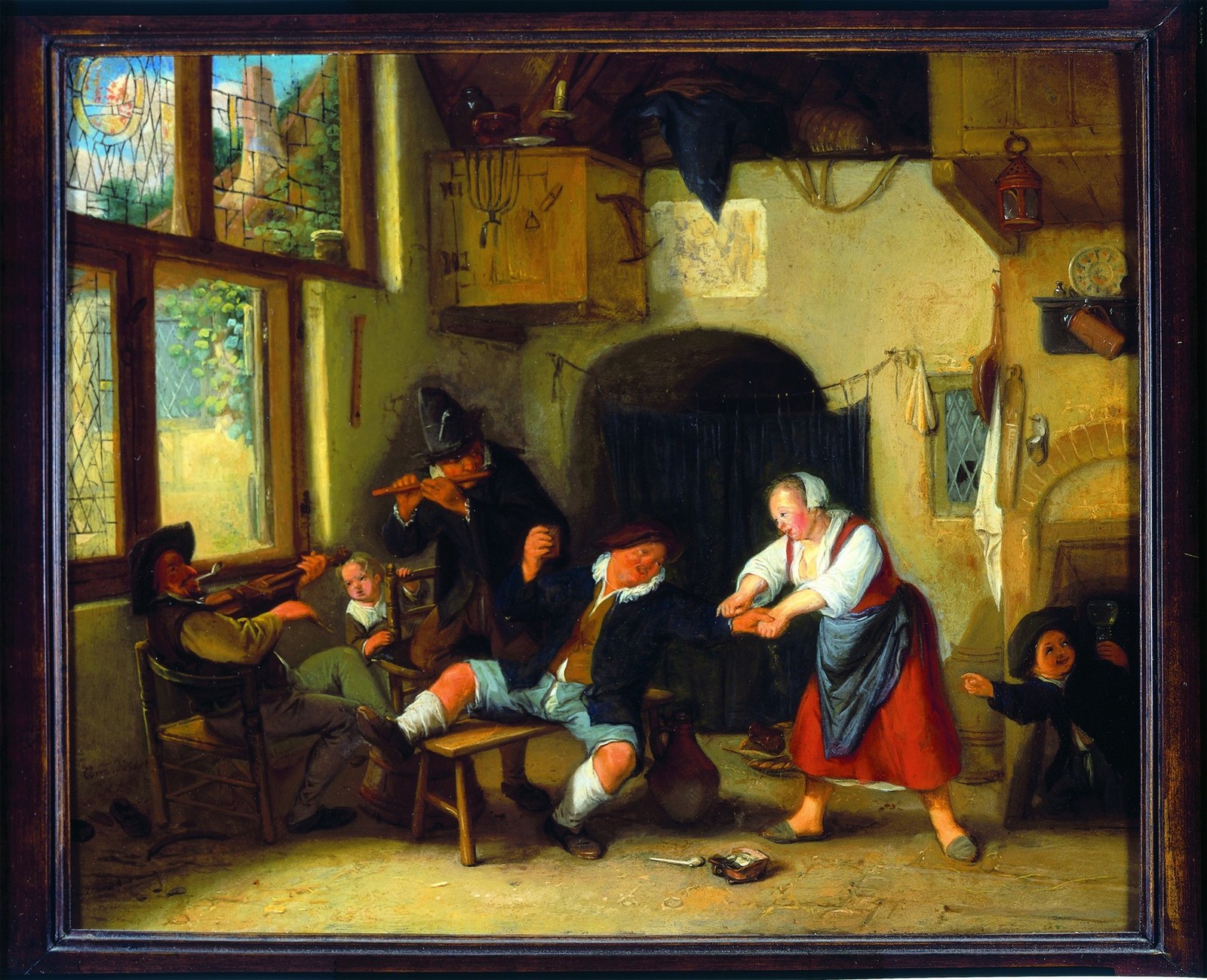 Interior of an Inn with Peasants Making Merry