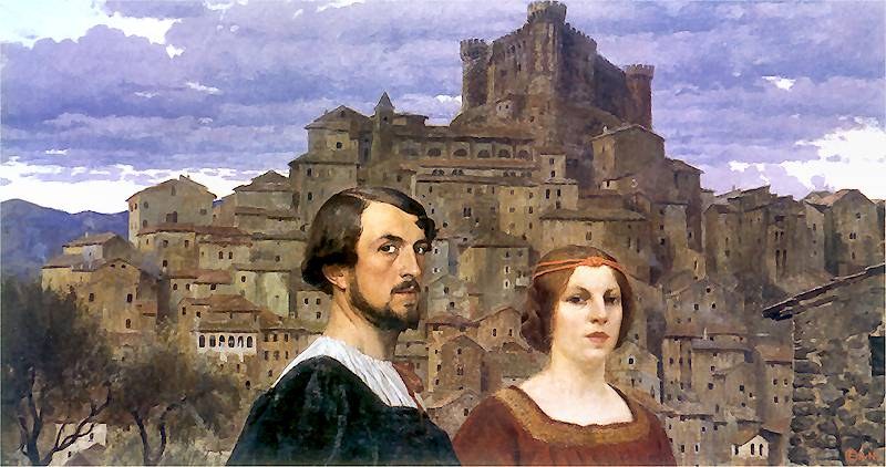 Self-Portrait with His Wife