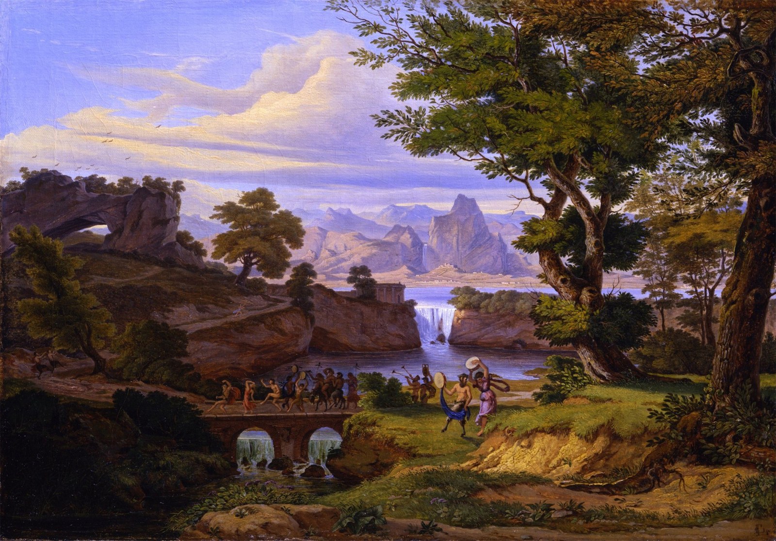 Italianate Landscape with the Triumph of Silenus