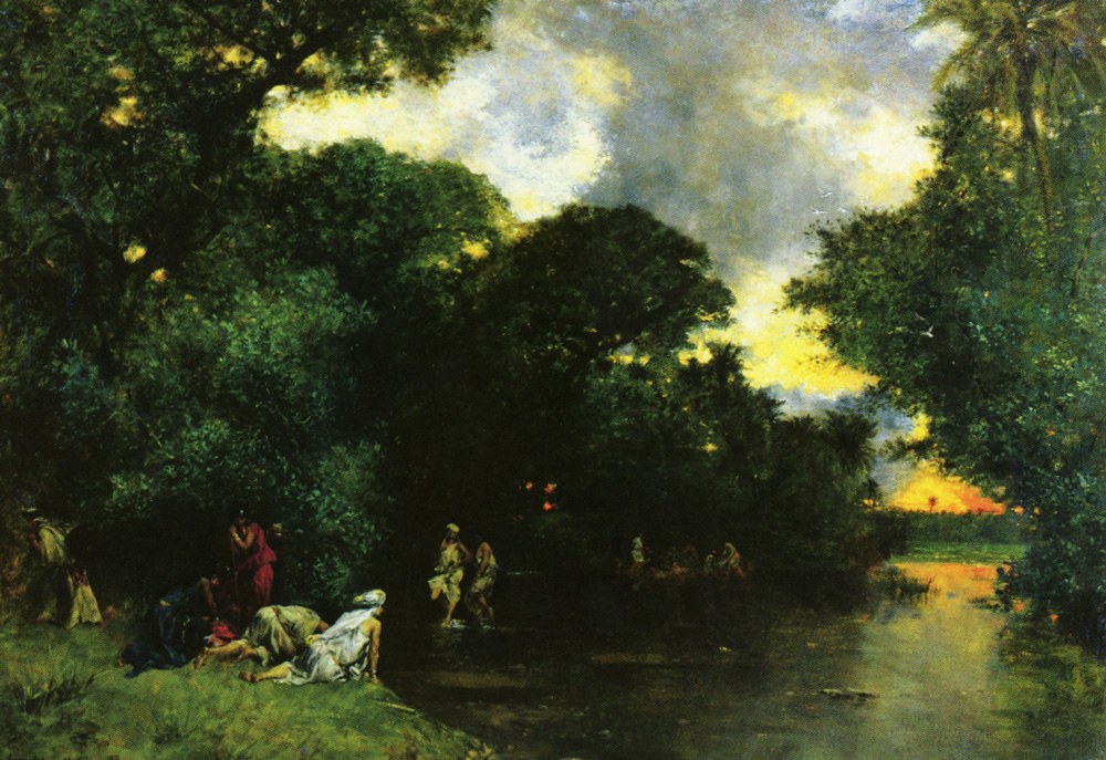 Pond in the Oasis, Sahara