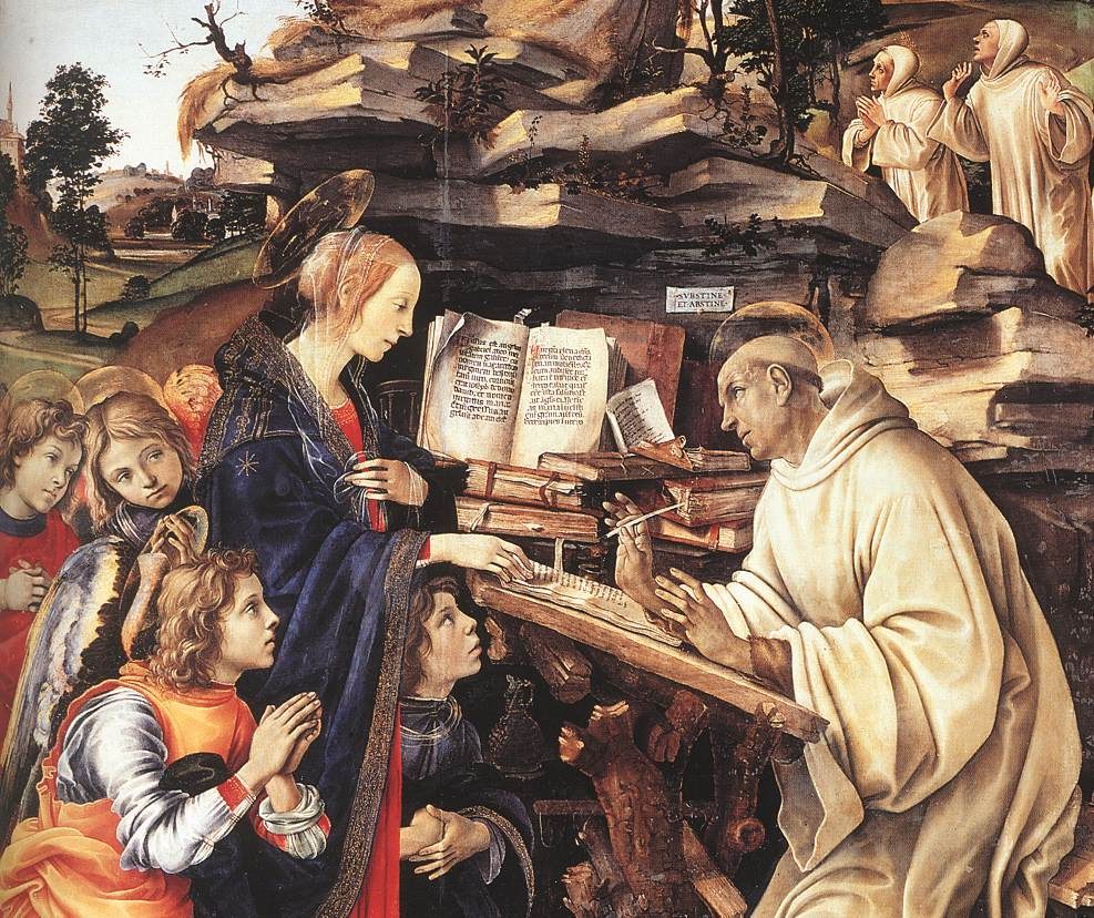 The Apparition of the Virgin to Saint Bernard (detail)