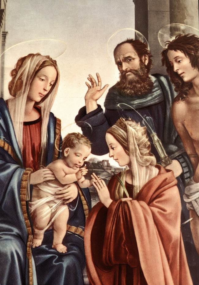 The Mystic Marriage of Saint Catherine (detail)