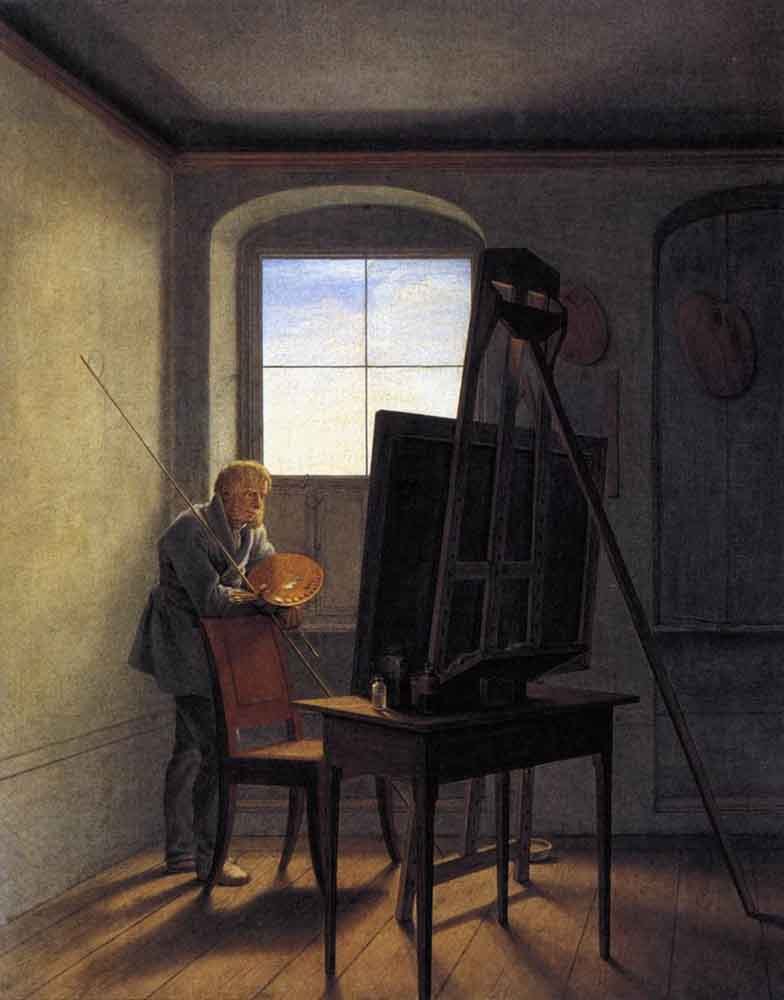 Caspar David Friedrich in His Studio