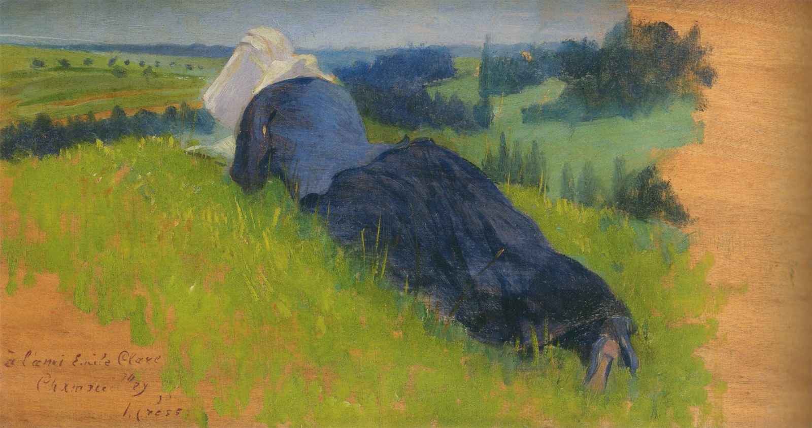 Peasant Woman Lying in the Grass