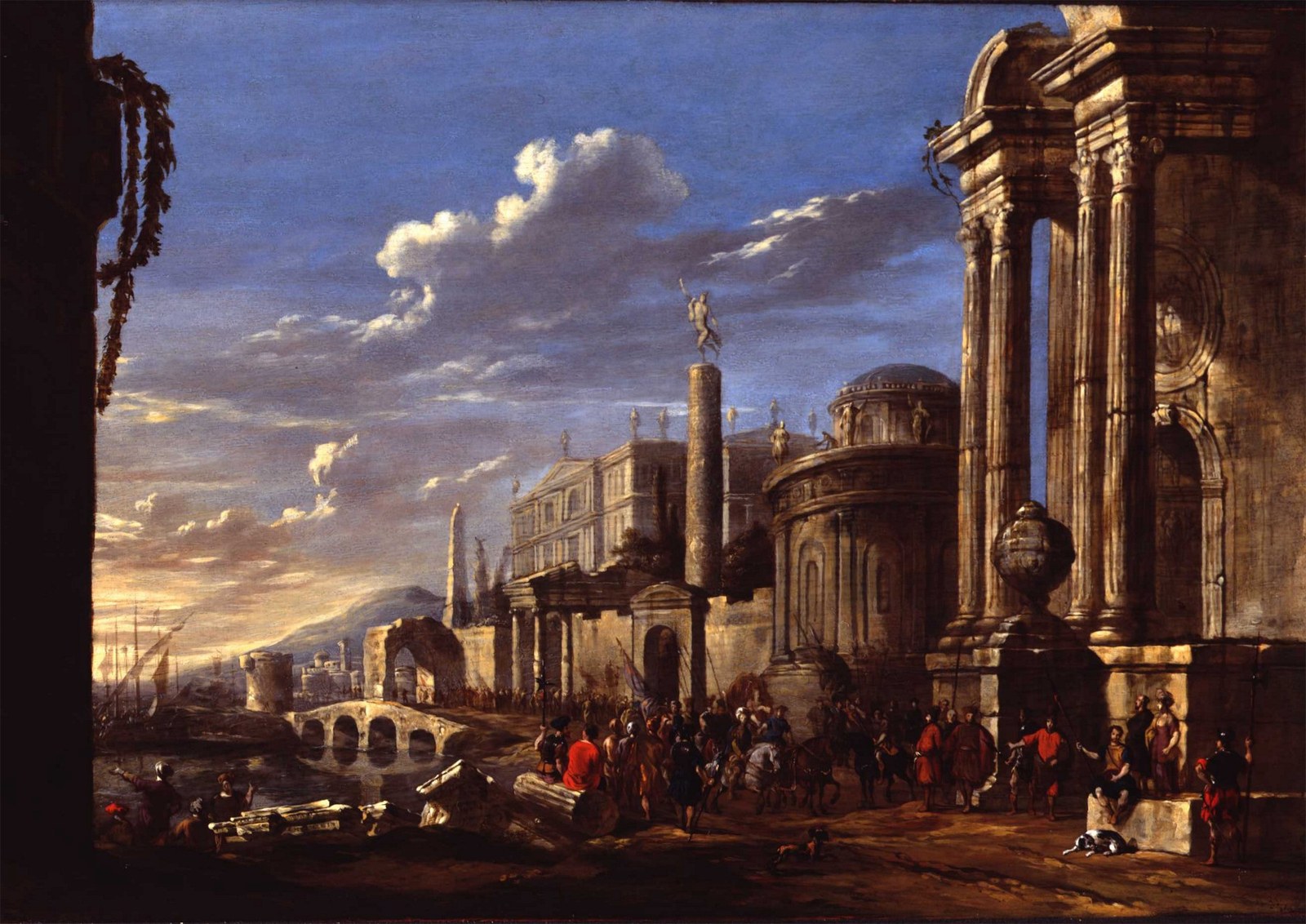 An Italianate Capriccio in a Mediterranean Harbour
