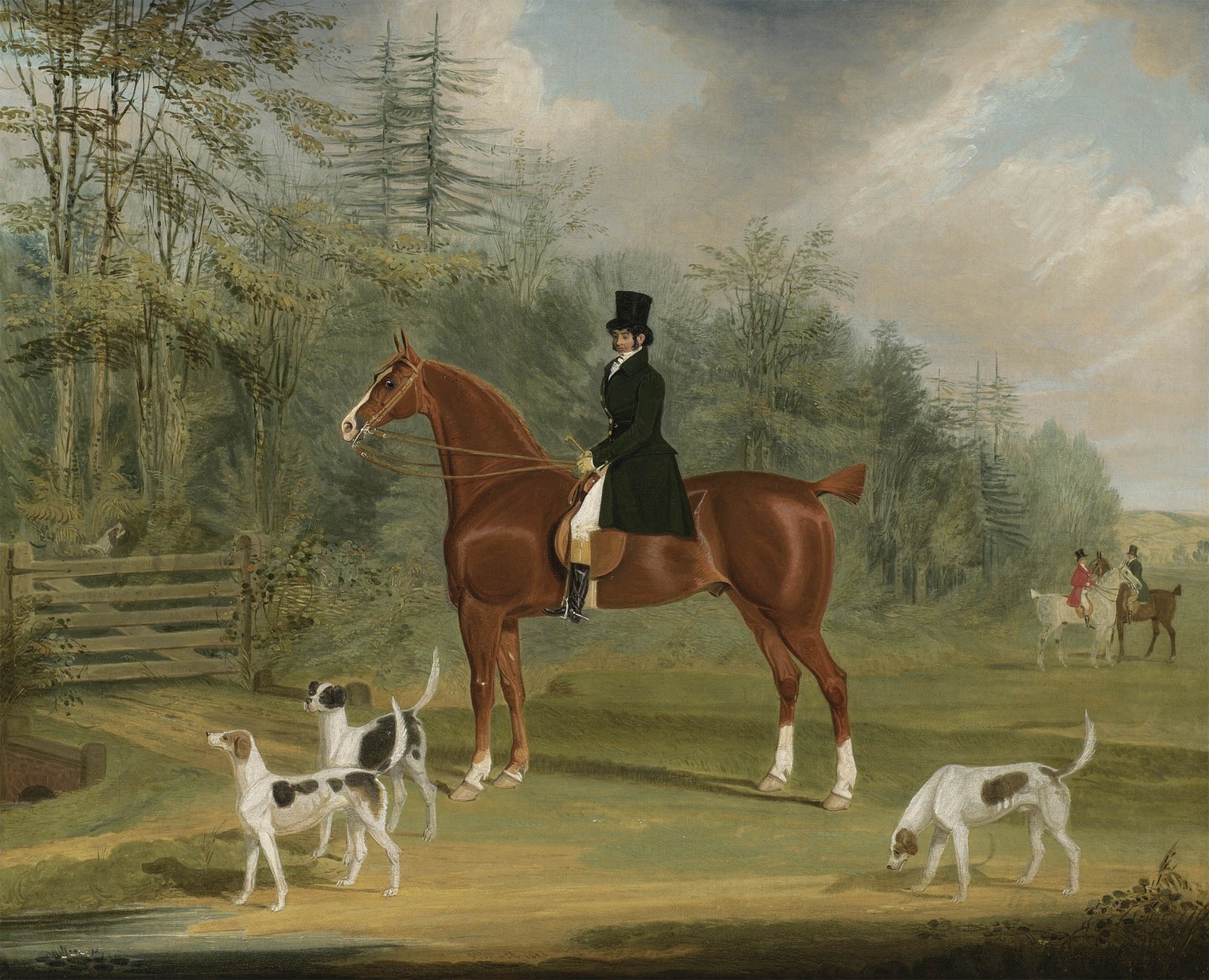 Edward Brockman, Esq., MP, with the East Kent Hounds