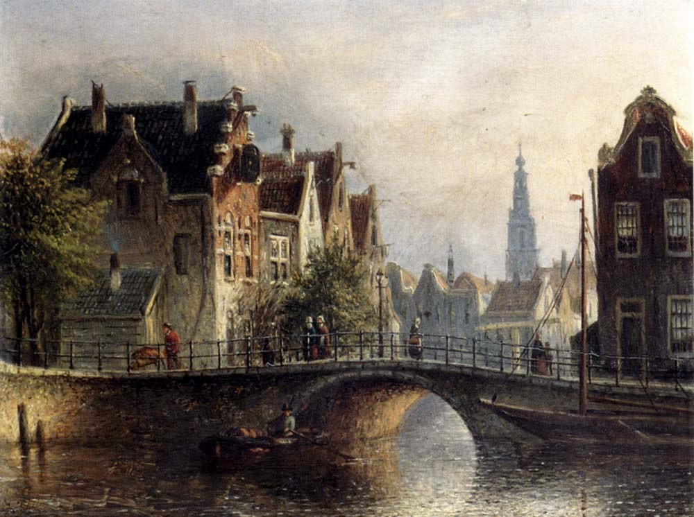 Capriccio: Sunlit Town View in Amsterdam
