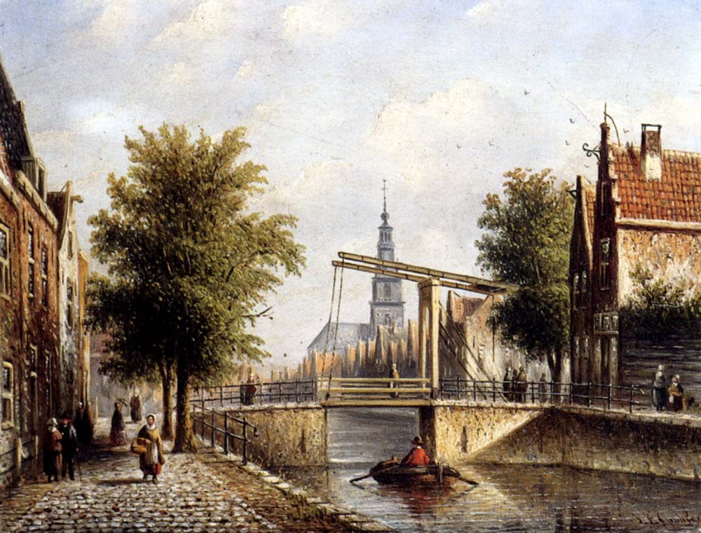 Capriccio: Sunlit Town View in Amsterdam