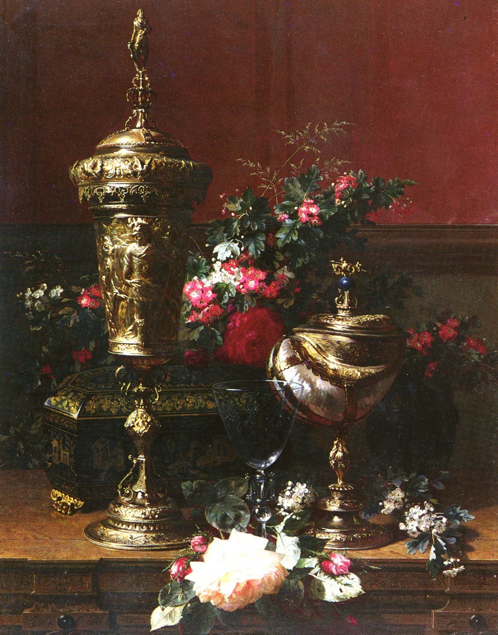 Still Life with a German Cup, a Nautilus Cup and a Goblet