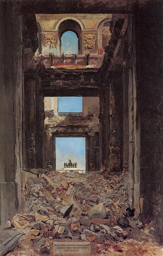 The Ruins of the Tuileries Palace after the Commune