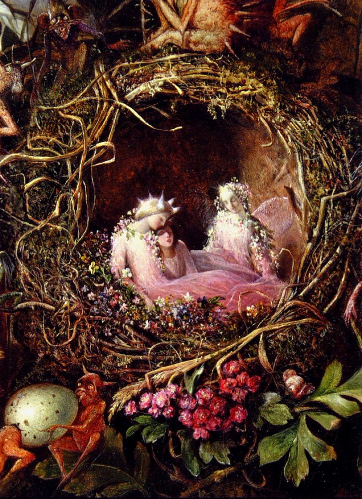 Fairies in a Bird's Nest (detail)