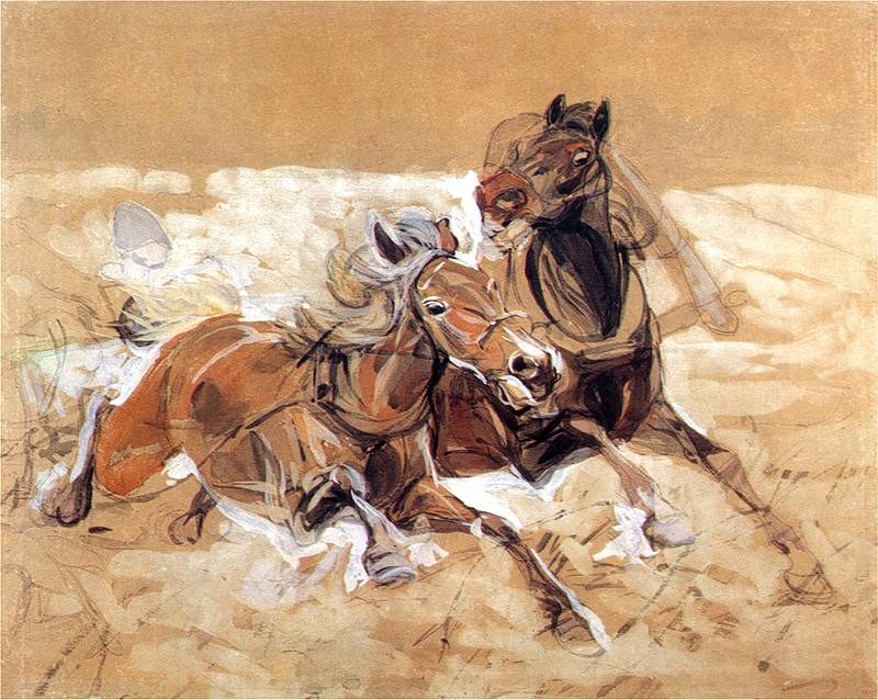 Sketch of Horses