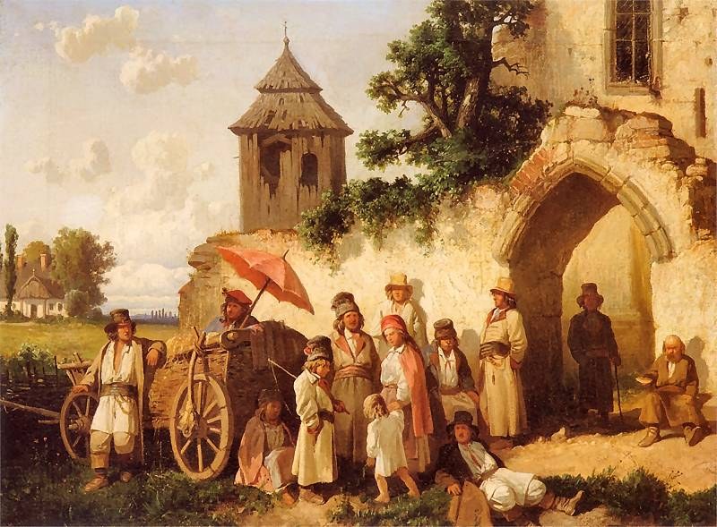 In Front of the Church