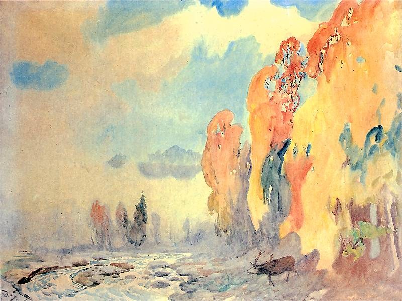 Deer in a Landscape
