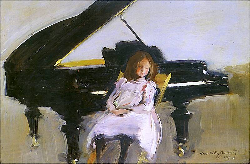 Girl and Piano