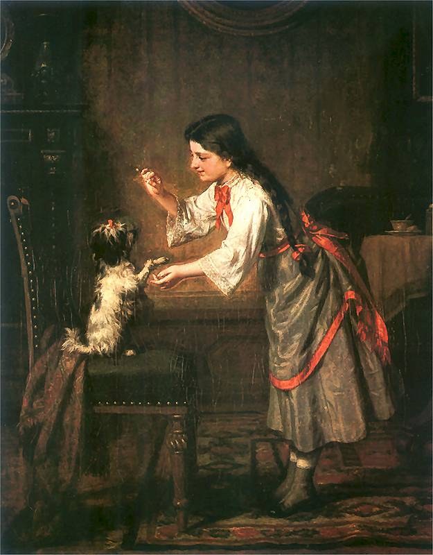 Girl with a Dog