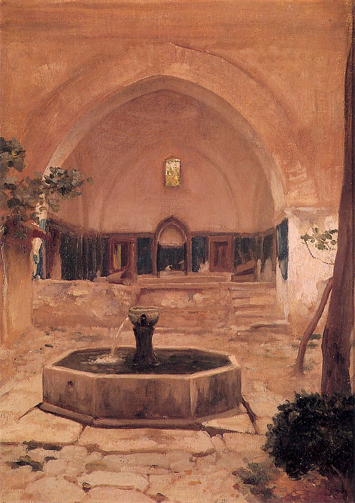 Courtyard of a Mosque at Bursa