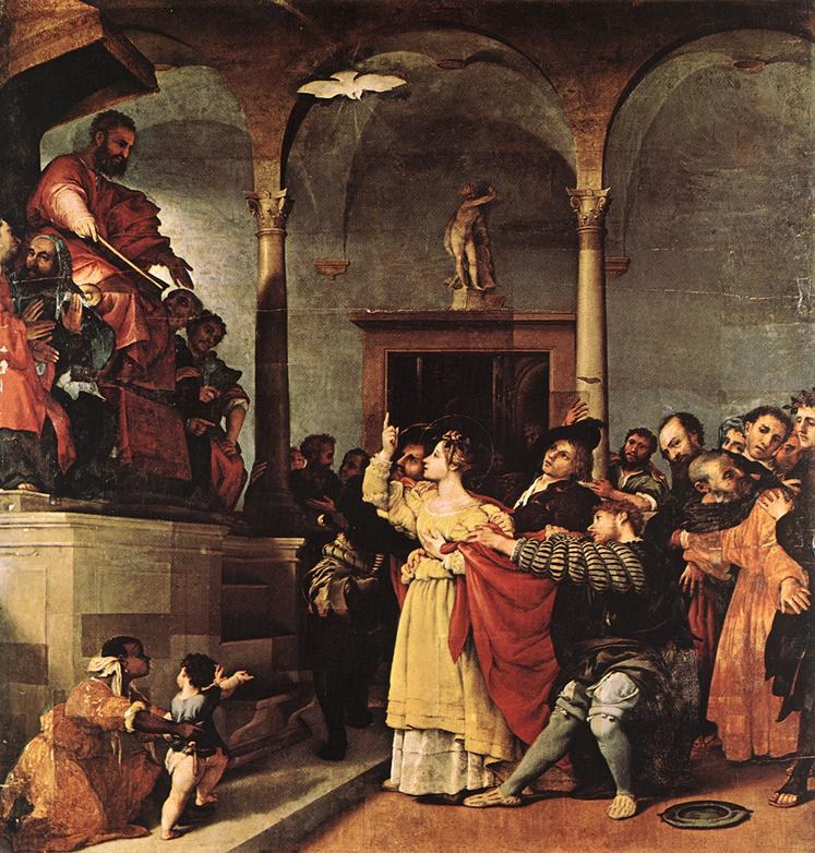 Saint Lucy before the Judge