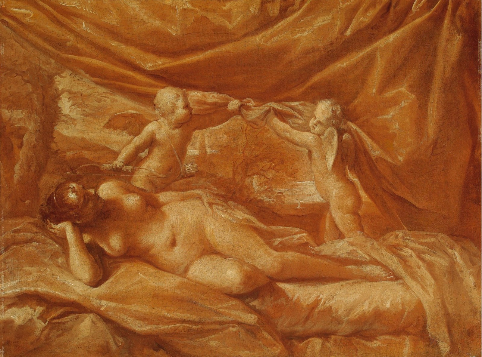 Venus and Two Cupids in a Landscape
