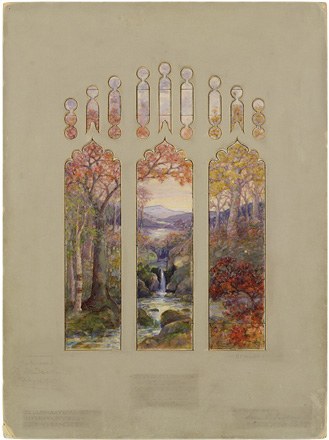 Design for an Autumn Landscape Window