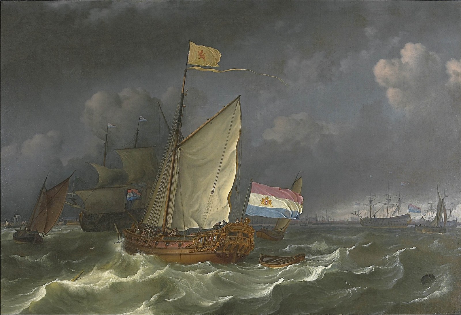 A States Yacht on the IJ at Amsterdam