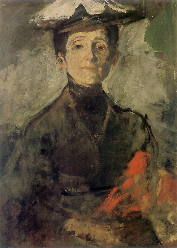 Self-Portrait with Flowers