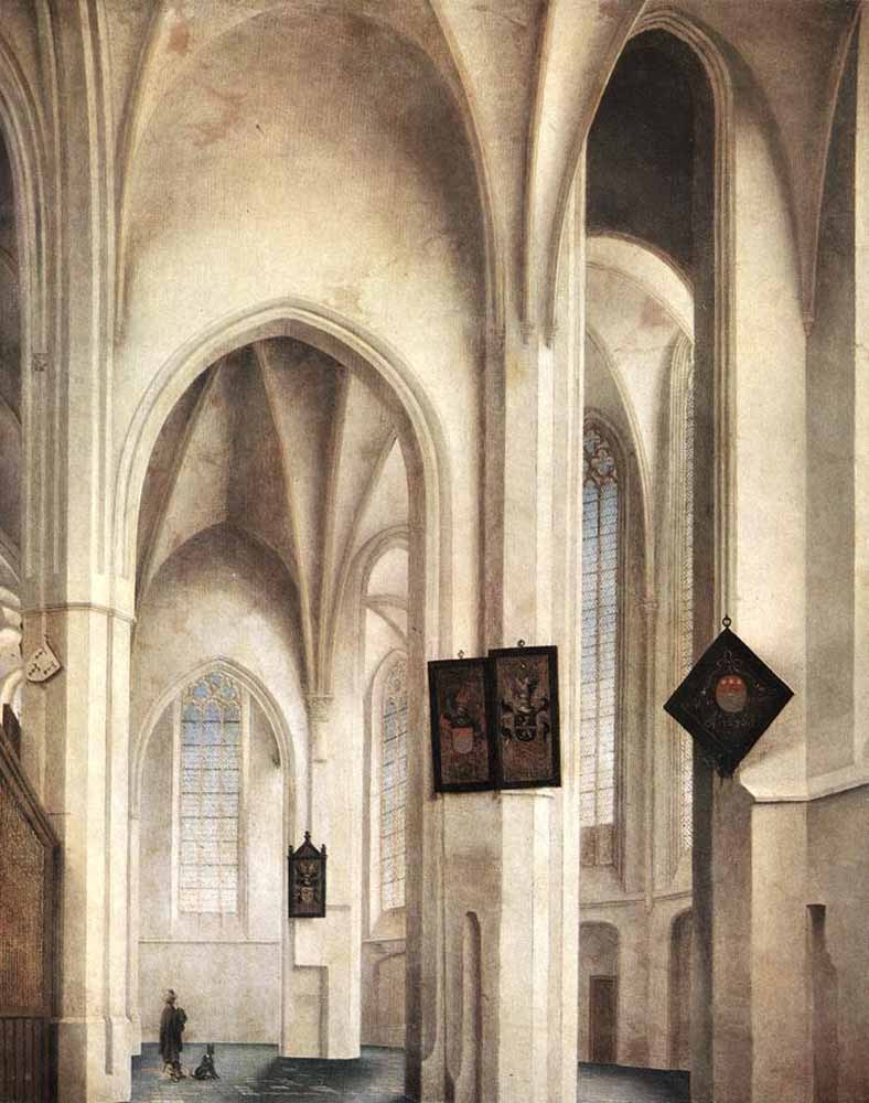 Interior of the St Jacob's Church in Utrecht